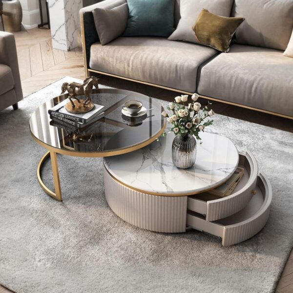 RC-Bbell nesting coffee table_ glass