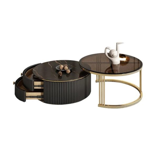 RC-Bbell nesting coffee table_ glass